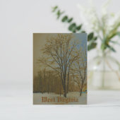 West Virginia in Snow Briefkaart (Staand voorkant)