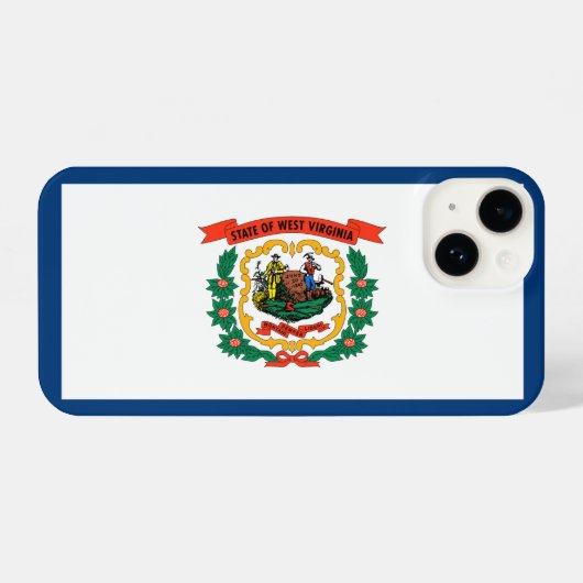 West Virginia iPhone Hoesje (Achterkant horizontaal)