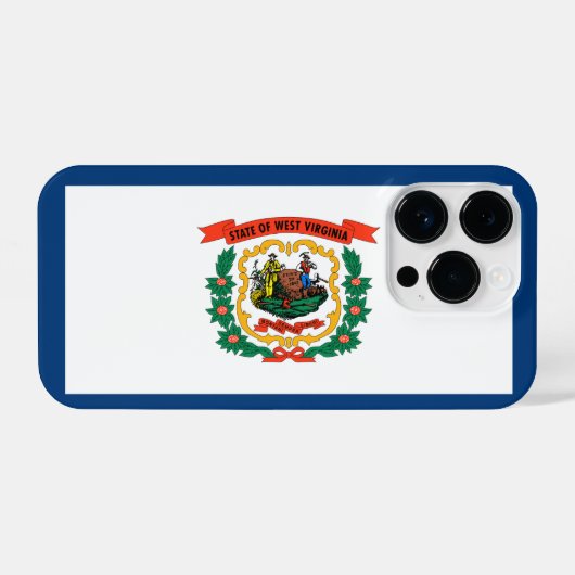 West Virginia iPhone Hoesje (Achterkant horizontaal)