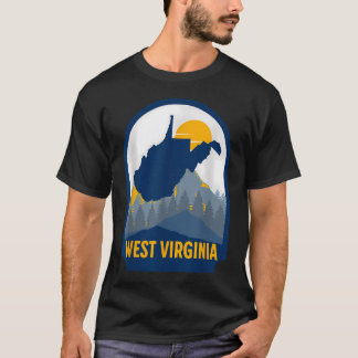 West Virginia Kaart Home T-shirt