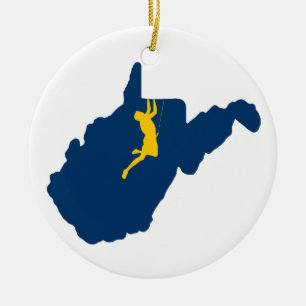 West-Virginia Keramisch Ornament
