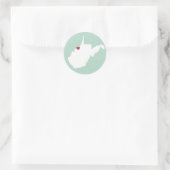 West Virginia Love - Autocollant personnalisable (Sac)