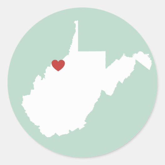 West Virginia Love -  Sticker (Voorkant)