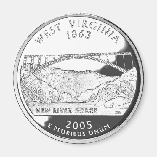 West Virginia Magneet (Voorkant)