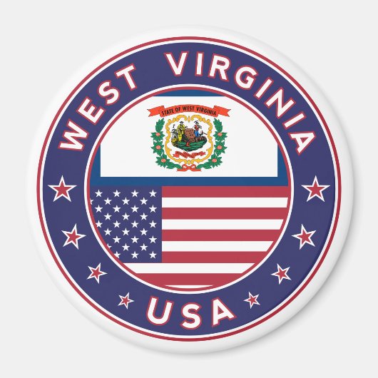 West Virginia Magneet (Voorkant)