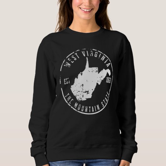 West Virginia Map Trui (Voorkant)