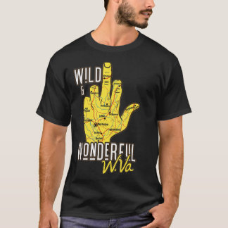 West Virginia Map WV Middle Finger Funny WV T-shirt