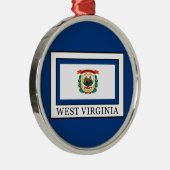 West Virginia Metalen Ornament (Rechts)