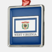 West Virginia Metalen Ornament (Links)