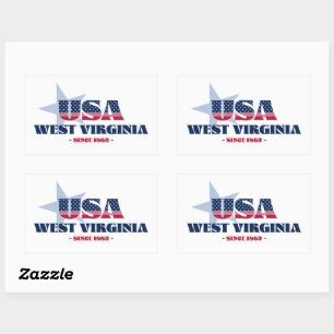West Virginia Mijn thuisstaat Sticker