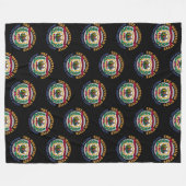 WEST VIRGINIA MOUNTAIN STATE FLAG FLEECE DEKEN (Voorkant (Horizontaal))