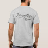 West Virginia netnummer 304 T-shirt (Achterkant)
