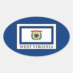 West Virginia Ovale Sticker