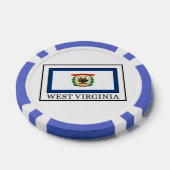 West Virginia Pokerchips (Enkel)