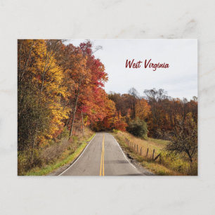 West Virginia prachtige herfst kleuren Briefkaart