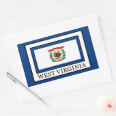 West Virginia Rechthoekige Sticker (Envelop)