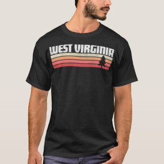West Virginia Retro Style 70s 80s 90s Gif T-shirt