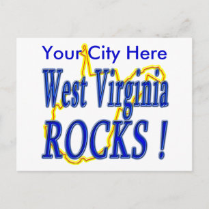 West Virginia Rocks. Briefkaart