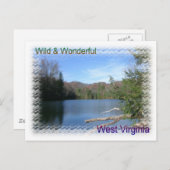 West Virginia Rustic Lake Briefkaart (Voorkant / Achterkant)