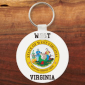 West Virginia Seal Sleutelhanger (Voorkant)