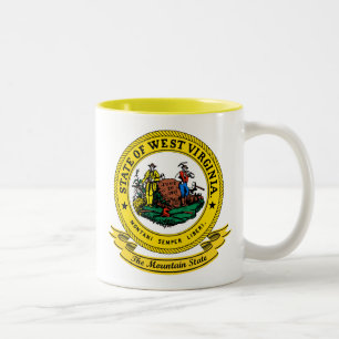 West Virginia Seal Tweekleurige Koffiemok