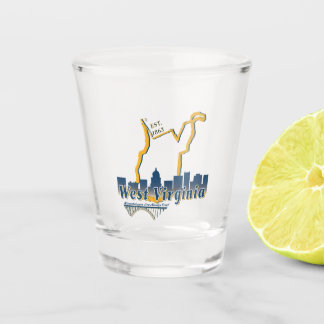 West Virginia Shot Glass Glas