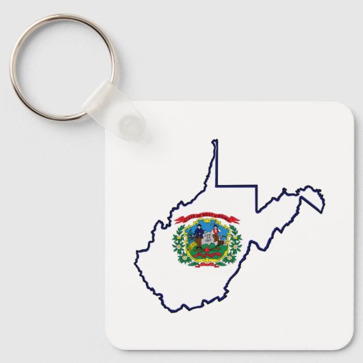 West Virginia Sleutelhanger (Voorkant)