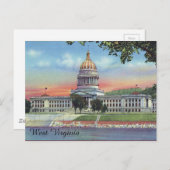 West Virginia State Capitol Briefkaart (Voorkant / Achterkant)