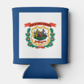 West Virginia State Flag Blikjeskoeler (Achterkant)