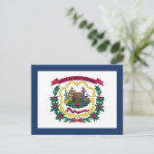 West Virginia State Flag Briefkaart (Staand voorkant)