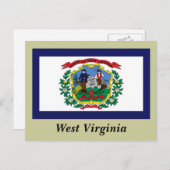West Virginia State Flag Briefkaart (Voorkant / Achterkant)