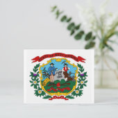West Virginia State Flag Briefkaart (Staand voorkant)