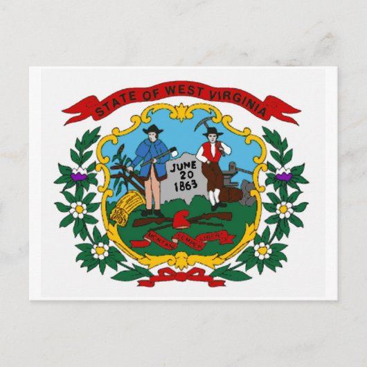 West Virginia State Flag Briefkaart (Voorkant)