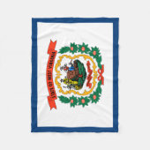 West Virginia State Flag Fleece Deken (Voorkant)