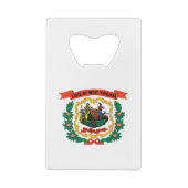 West Virginia State Flag Kredietkaart Flessenopener (Achterkant)