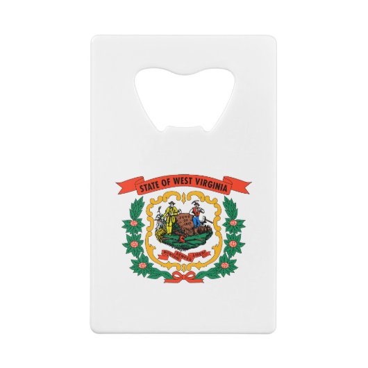 West Virginia State Flag Kredietkaart Flessenopener (Achterkant)