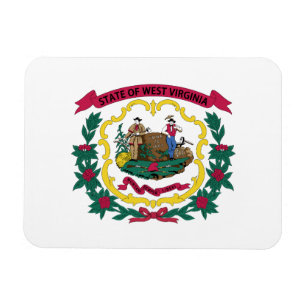 West Virginia State Flag Magneet