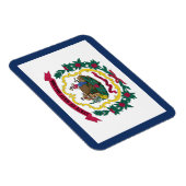 West Virginia State Flag Magneet (Rechterzijde)