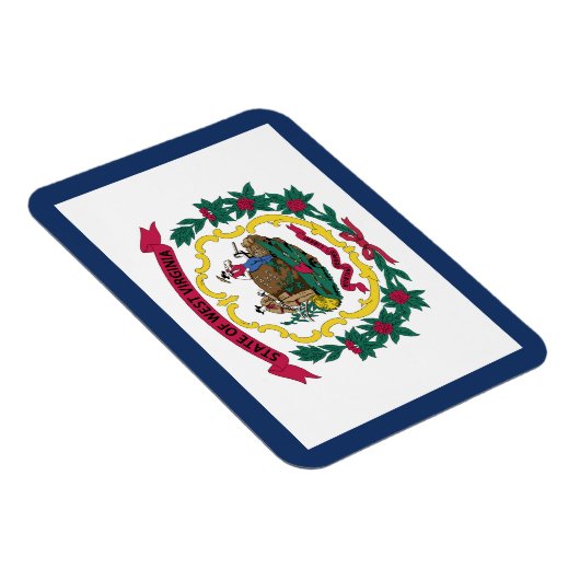 West Virginia State Flag Magneet (Rechterzijde)