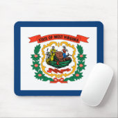 West Virginia State Flag Muismat (Met muis)