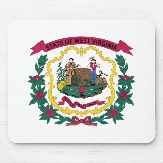 West Virginia State Flag Muismat (Voorkant)