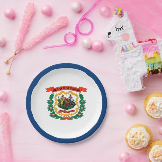 West Virginia State Flag Papieren Bordje (Feest)