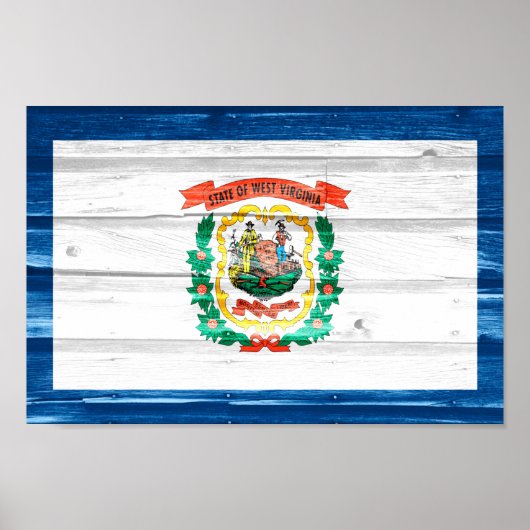 West Virginia State Flag Poster (Voorkant)