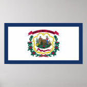 West Virginia State Flag Poster (Voorkant)