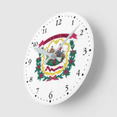West Virginia State Flag Ronde Klok (Hoek)