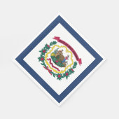 West Virginia State Flag Servet (Hoek)
