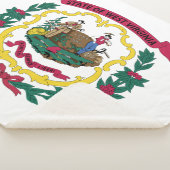 West Virginia State Flag Sherpa Deken (3/4)