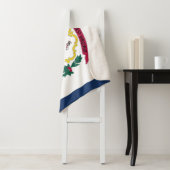 West Virginia State Flag Sherpa Deken (In situ)