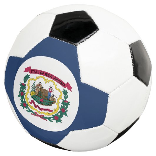 West Virginia State Flag Voetbal (Drie kwart)