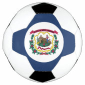 West Virginia State Flag Voetbal (Voorkant)